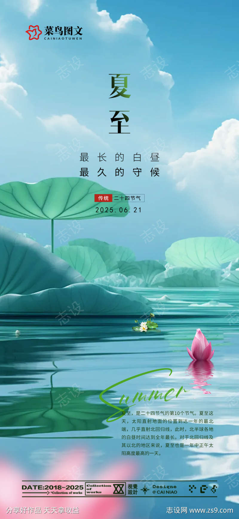 夏至节气海报