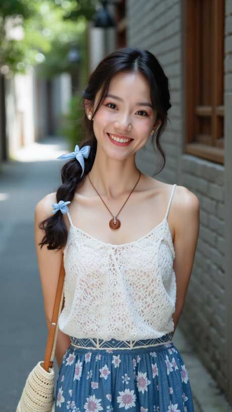 清新可爱邻家小妹_AI图片下载_euler采样_864X1536像素-摄影,户外,美女-作品编号:2025062315038295-志设-zs9.com