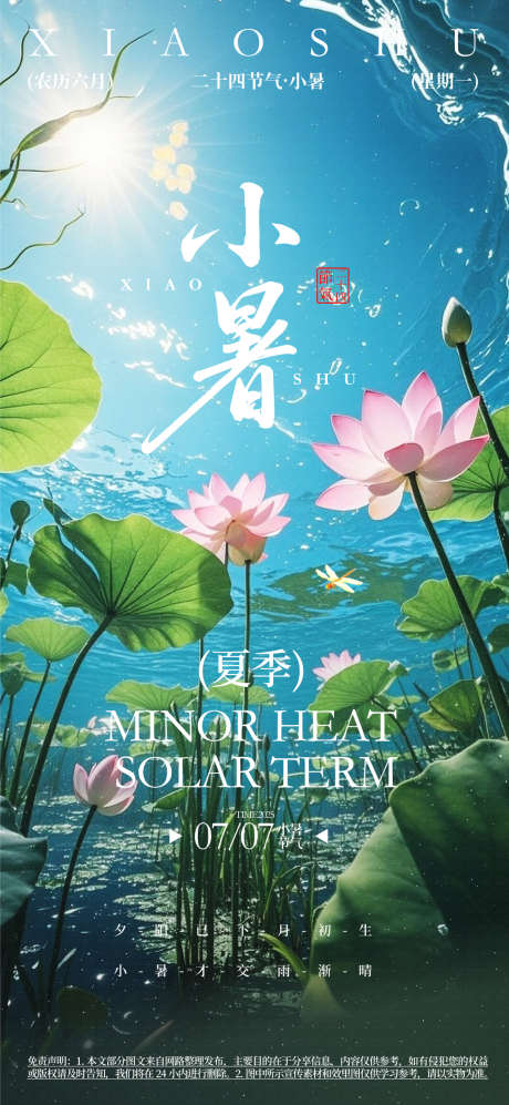 小暑节气宣传海报_源文件下载_AI格式_1080X2340像素-劳作,收获,夏季-作品编号:2025062309023669-志设-zs9.com