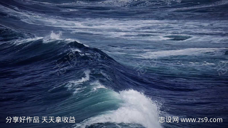 慢动作海浪