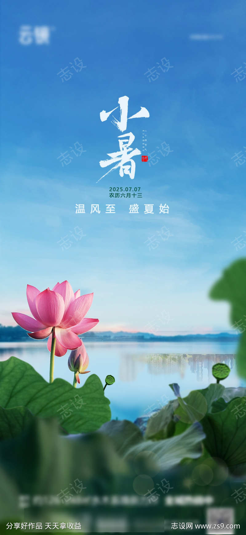 房地产小暑节气海报