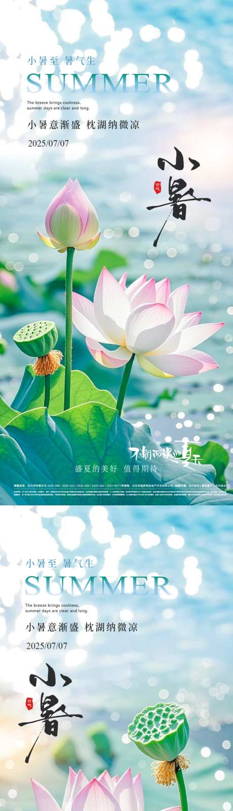 小暑荷花风景意境节气海报_源文件下载_AI,PSD格式_1063X4608像素-意境,唯美,园林-作品编号:2025062417054578-志设-zs9.com