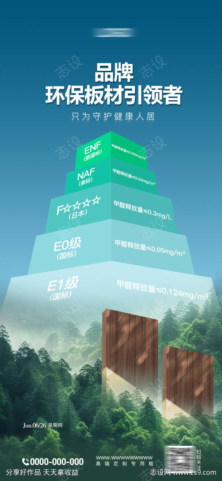 板材环保海报