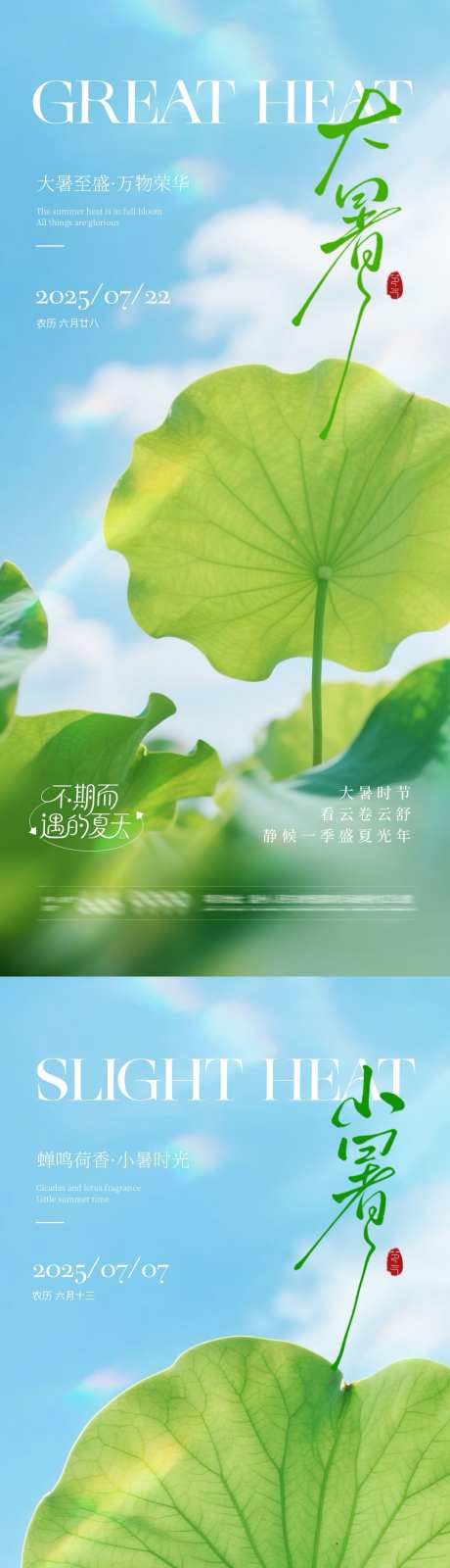 地产大暑小暑系列海报_源文件下载_PSD格式_1080X4680像素-清新,荷叶,大暑-作品编号:2025063016094008-志设-zs9.com