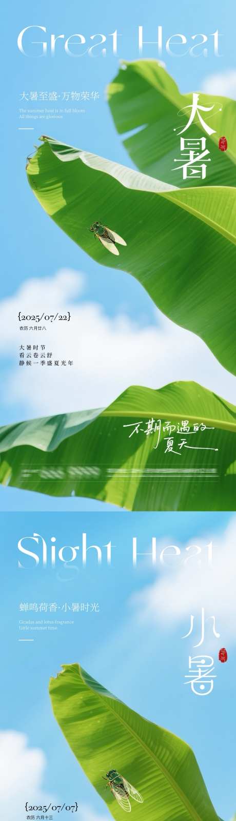 地产大暑小暑芭蕉叶系列海报_源文件下载_PSD格式_1080X4680像素-质感,简约,清新-作品编号:2025063016154011-志设-zs9.com