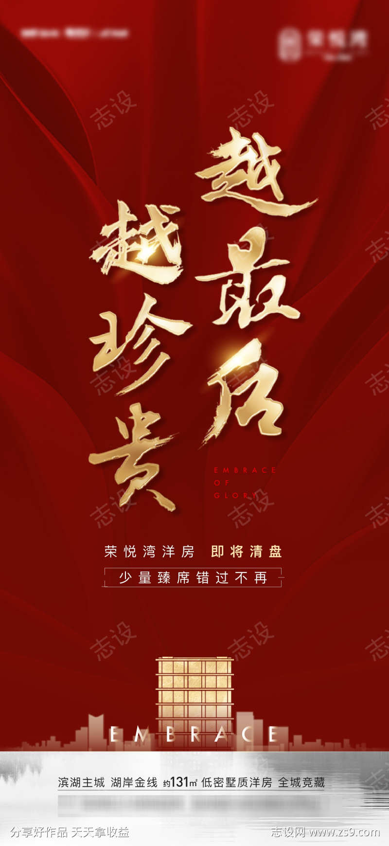 清盘热销海报