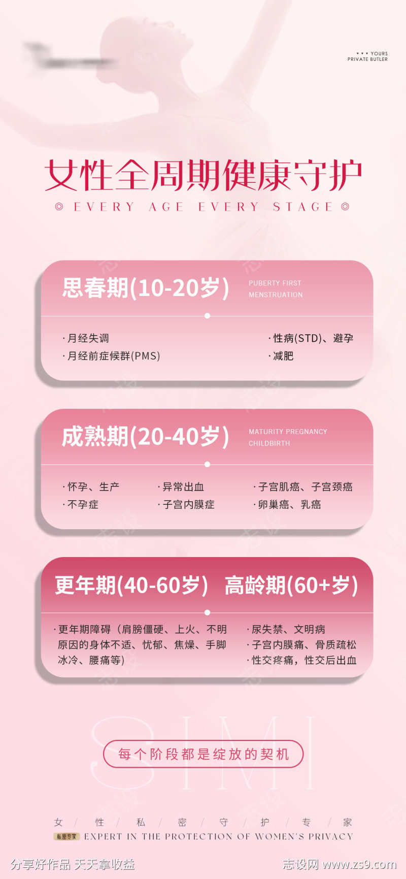女性私密海报