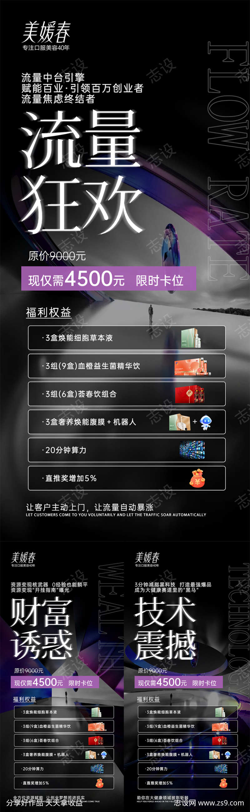 微商美业招商系列海报