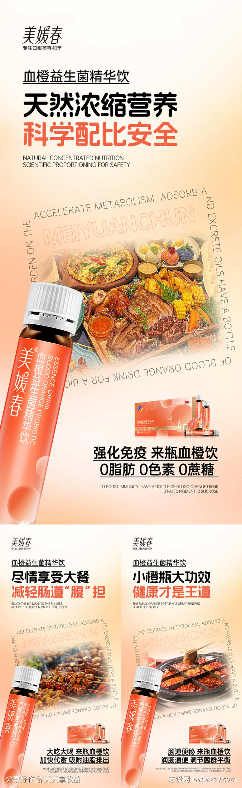 瘦身减肥产品系列海报