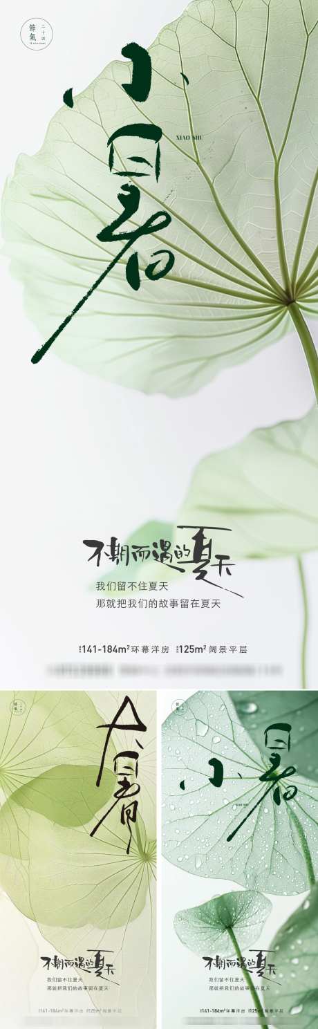 小暑大暑系列海报_源文件下载_AI格式_1663X5381像素-荷花,大暑,小暑-作品编号:2025070314239516-志设-zs9.com