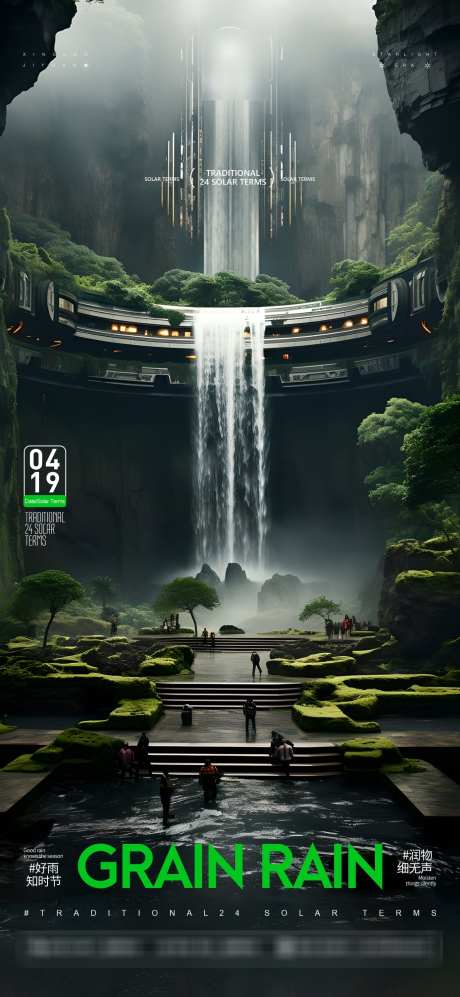 节气海报谷雨_源文件下载_CDR格式_1389X3009像素-夜店,海报,科技-作品编号:2025070315094787-志设-zs9.com
