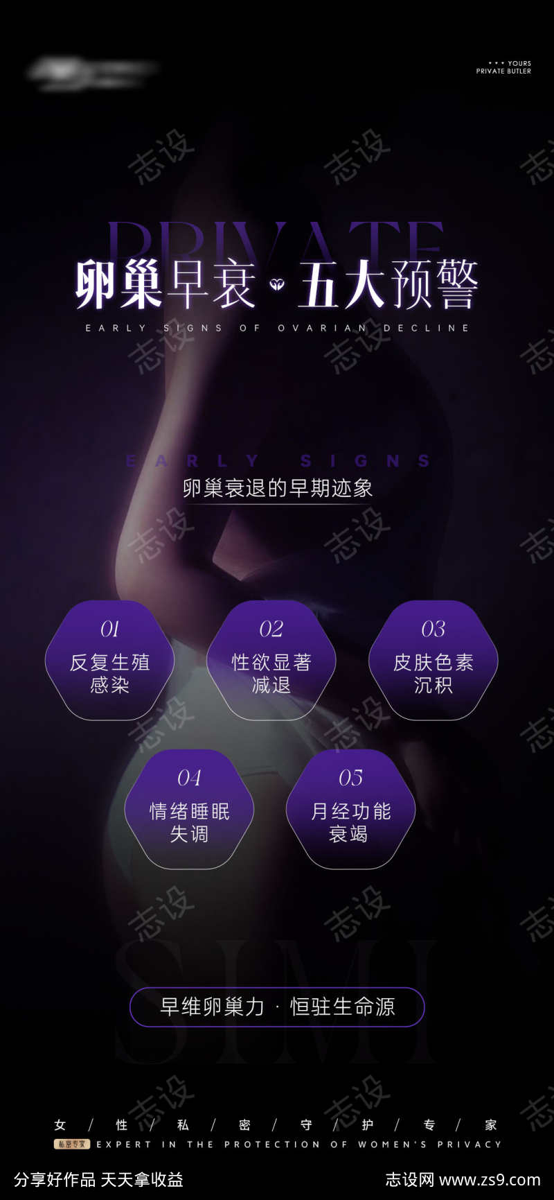 女性私密海报