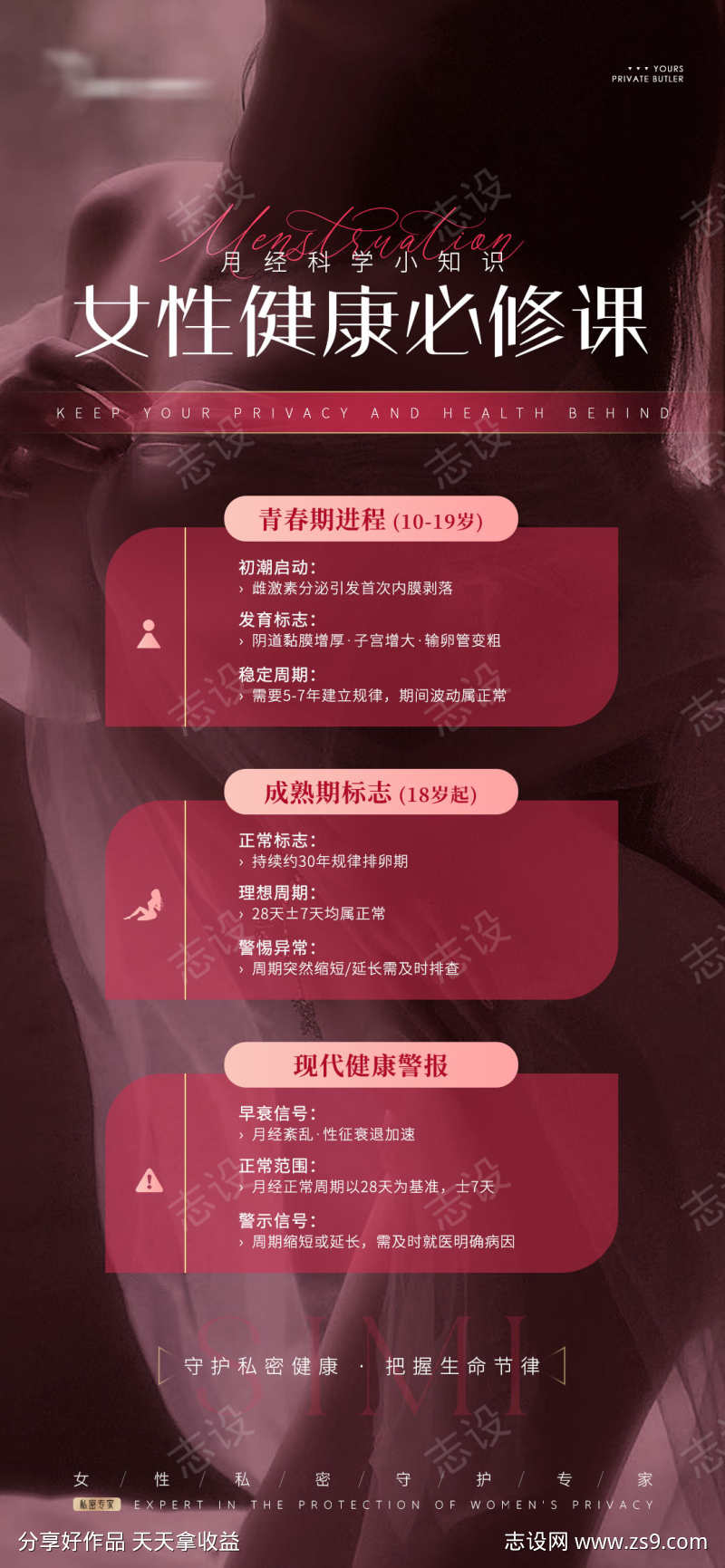 女性私密海报