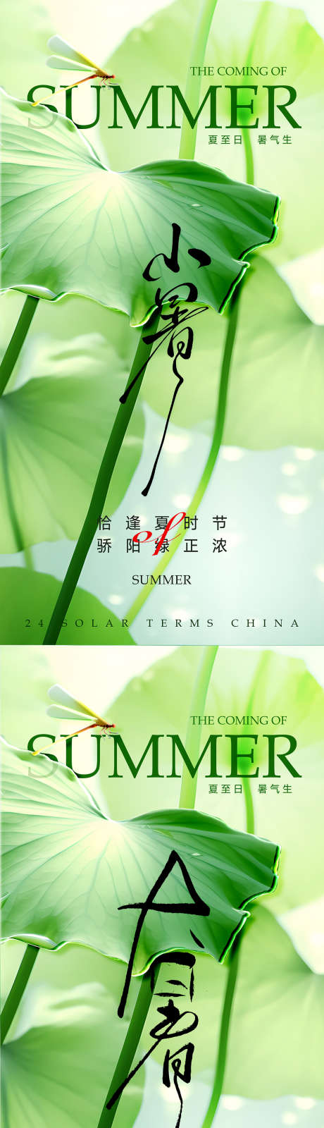 小暑大暑海报_源文件下载_PSD格式_1242X4943像素-节气,海报,大暑-作品编号:2025070510307388-志设-zs9.com