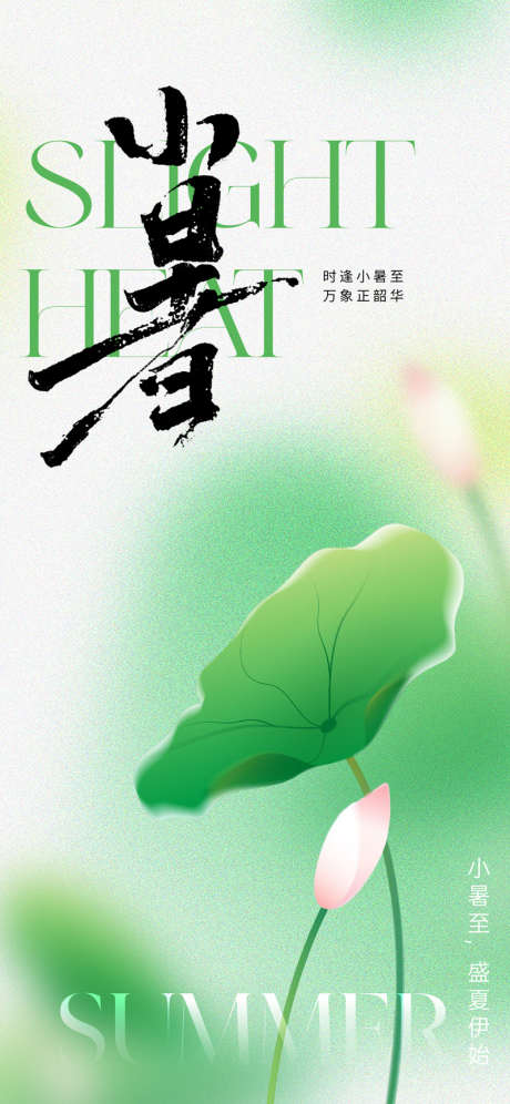 地产唯美意境小暑节气海报_源文件下载_PSD格式_800X1733像素-房地产,二十四节气,小暑-作品编号:2025070301955924-志设-zs9.com