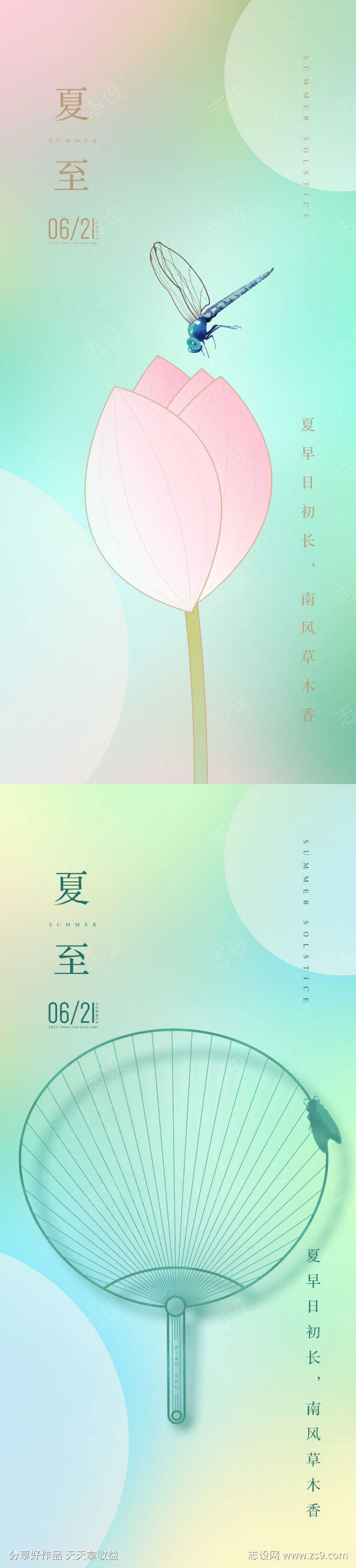 夏至节气海报