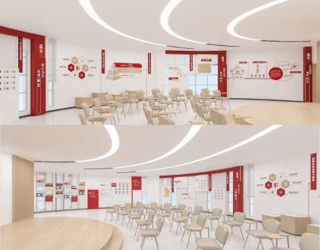 社区展厅文化墙氛围_源文件下载_CDR格式_1805X1408像素-架构,组织,党建引领-作品编号:2025070810288678-志˜设·网