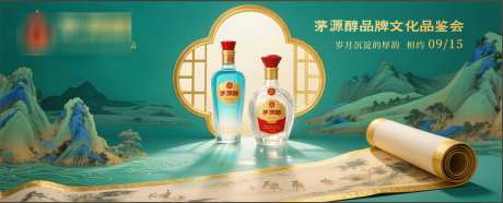 白酒文化品鉴会背景板_源文件下载_PSD格式_1503X607像素-国风,文化,评鉴会-作品编号:2025071016554217-志设-zs9.com