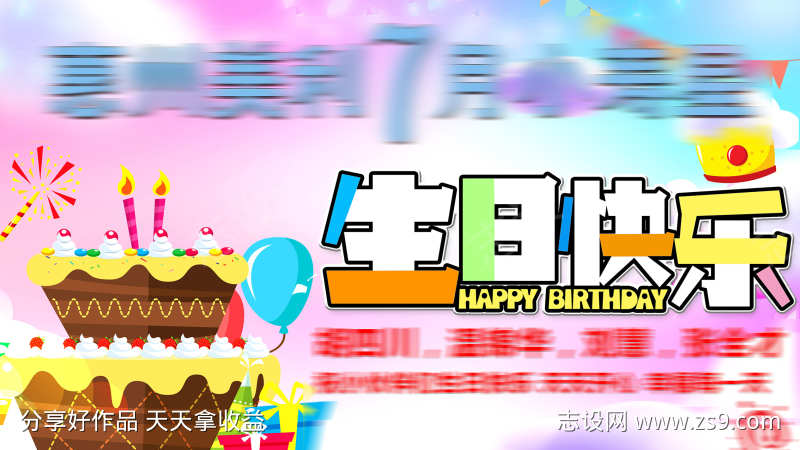 生日宴会海报