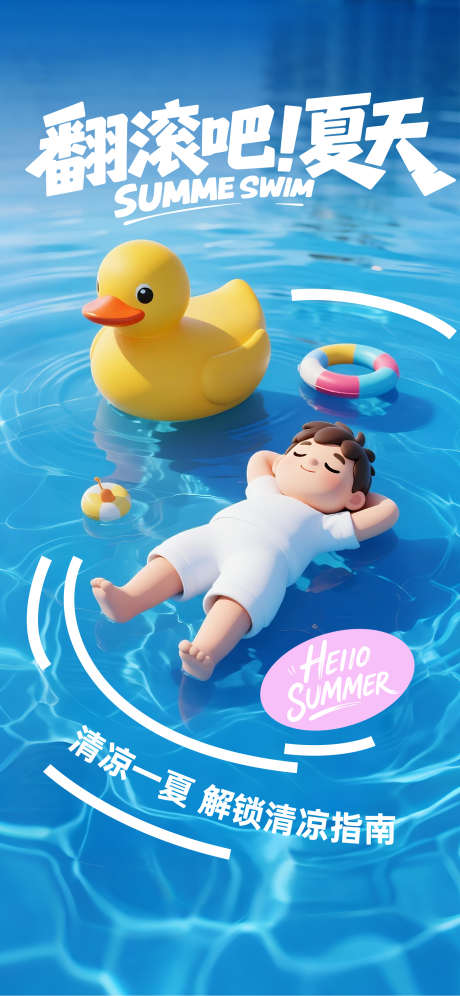 翻滚吧夏天_源文件下载_AI,PSD格式_1719X3722像素-暑假,海滩,泳池-作品编号:2025071110156128-素材库-www.sucai1.cn