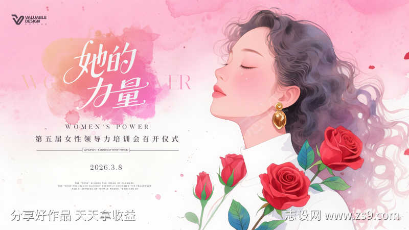 她的力量女性领导力培训会主视觉