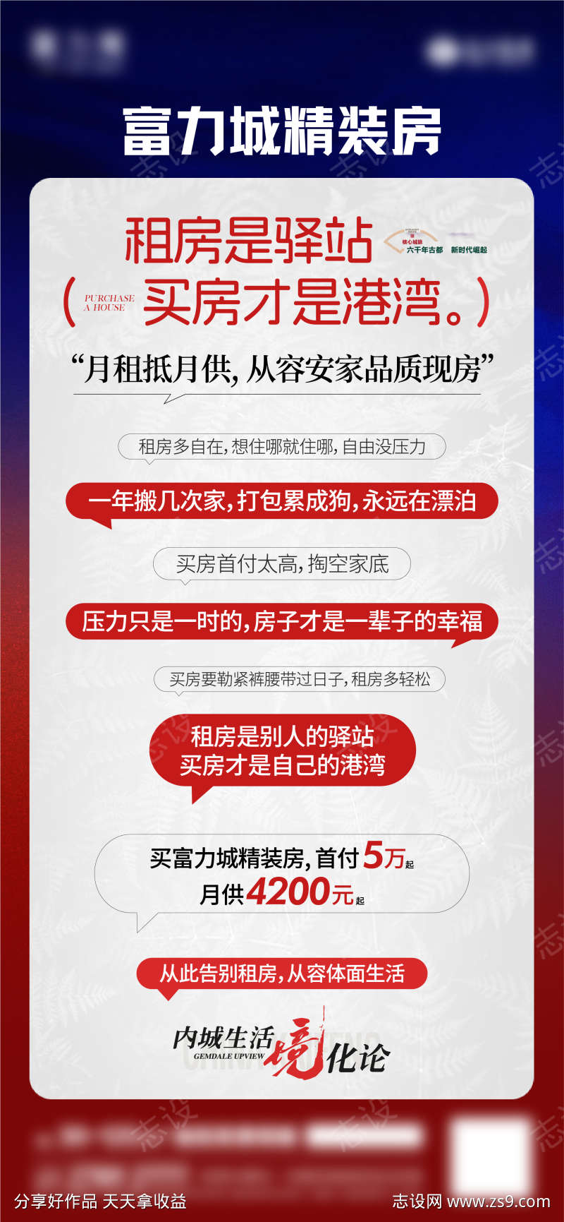 房地产精装现房海报