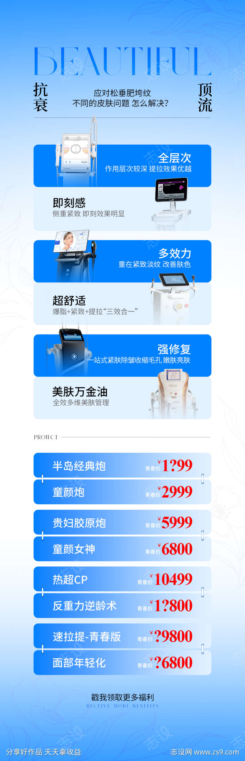 医美仪器抗衰顶流海报