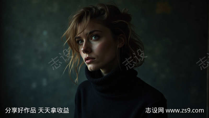忧郁的女人肖像