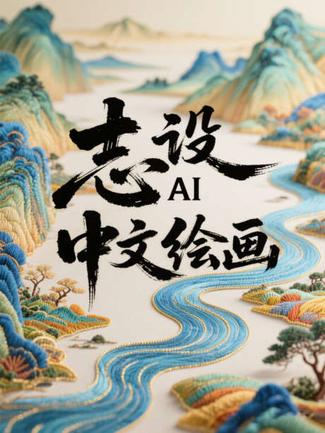 志设AI中文绘画模型_SD模型下载_safetensors格式_1104X1472像素-艺术设计,海报,艺术字-作品编号:2025031314443196-志˓设˒网