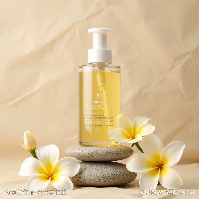 黄色花朵电商产品拍摄场景展台背景