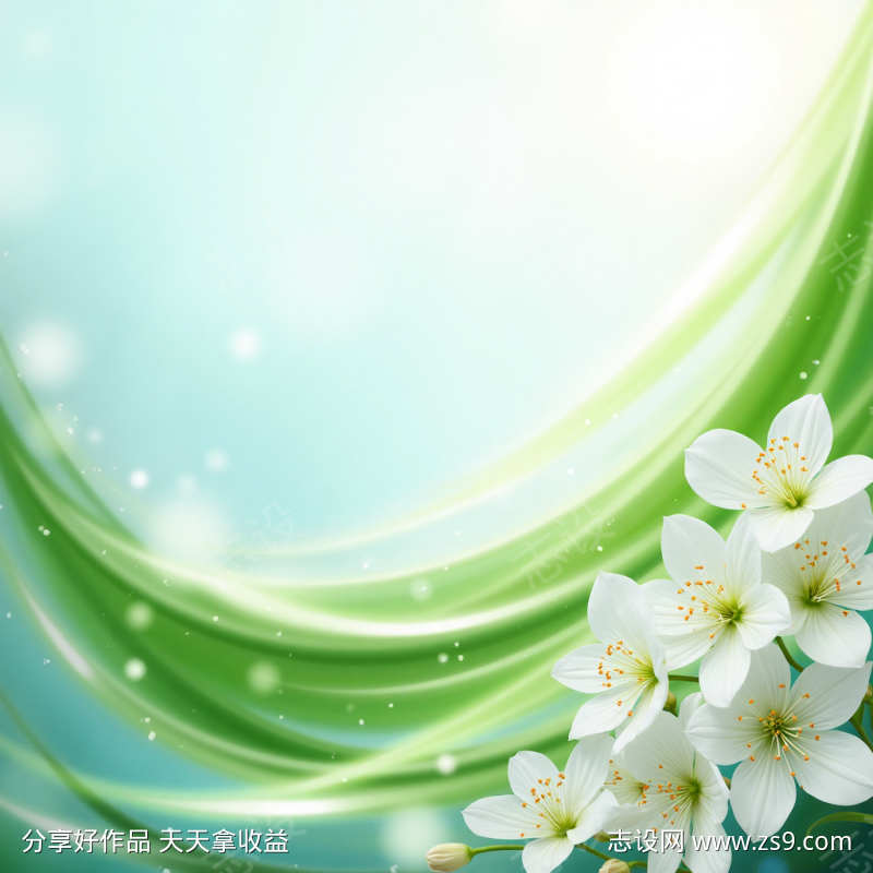 清新电商产品背景