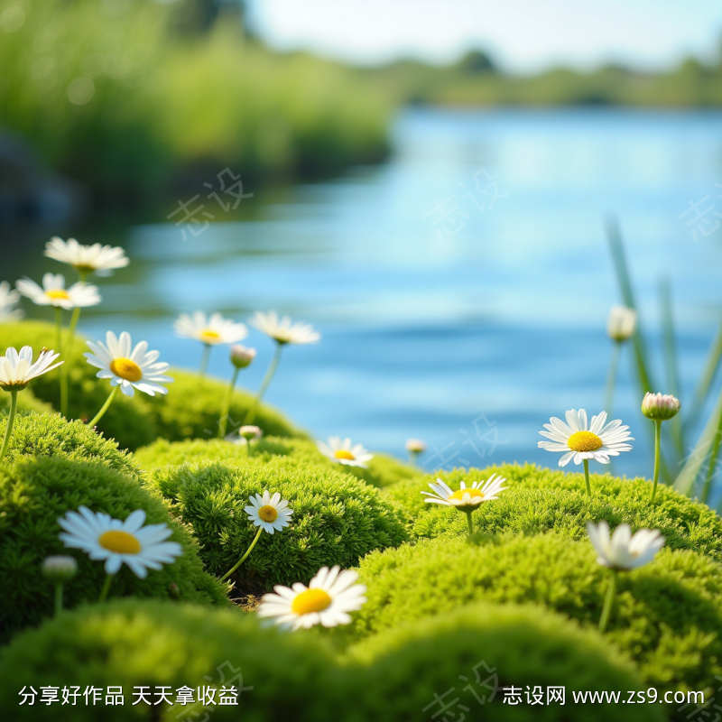 清新电商产品拍摄背景