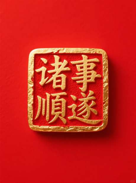诸事顺遂雕刻字_AI图片下载_采样_880X1184像素-红色,立体,浮雕-作品编号:2025071520536189-志设-zs9.com