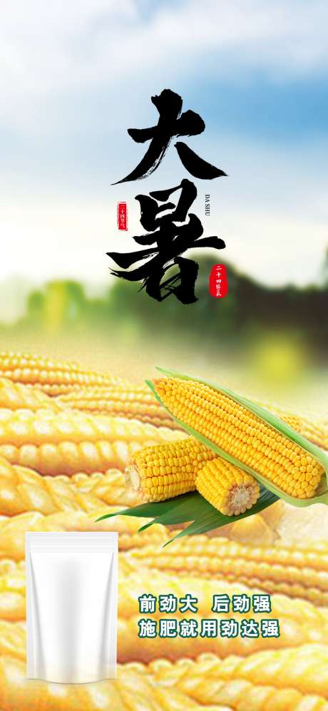 大暑节气海报_源文件下载_PSD格式_1080X2340像素-夏天,产品,夏日-作品编号:2025071613591732-志设-zs9.com