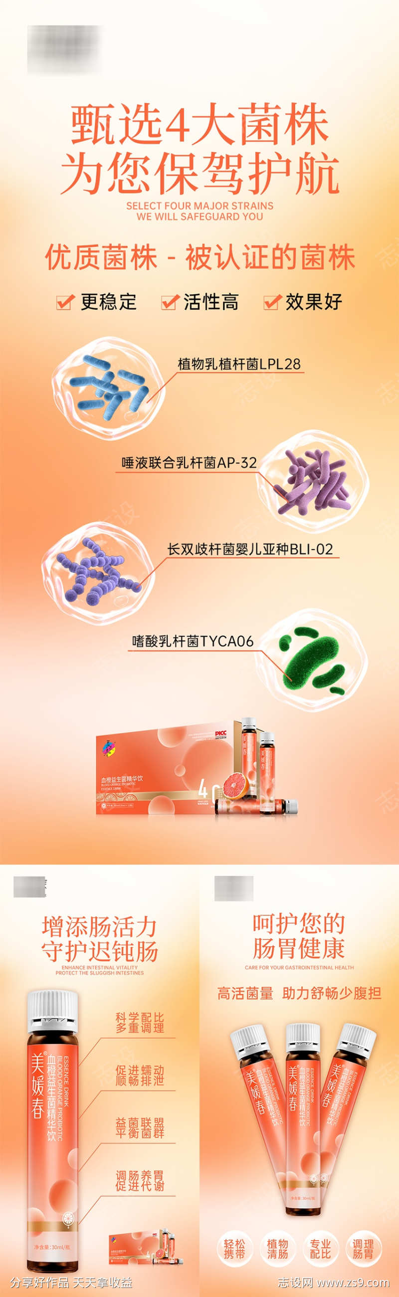 微商美业瘦身产品系列海报