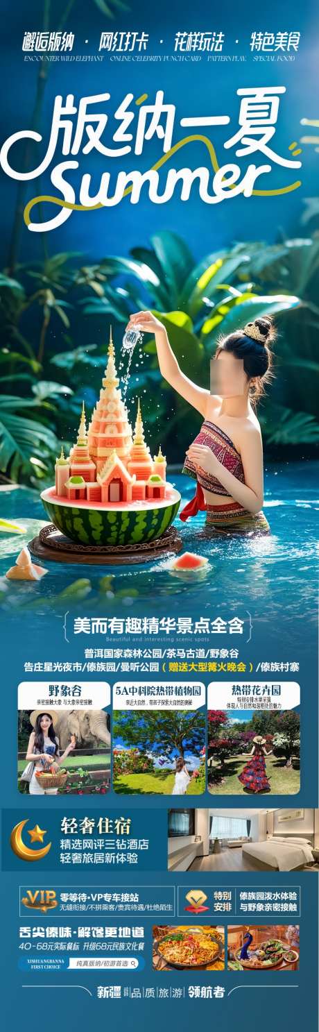 西双版纳云南旅游海报版纳亲子夏令营研学_源文件下载_PSD格式_900X2910像素-暑期,国庆,十一-作品编号:2025071815485736-志设-zs9.com