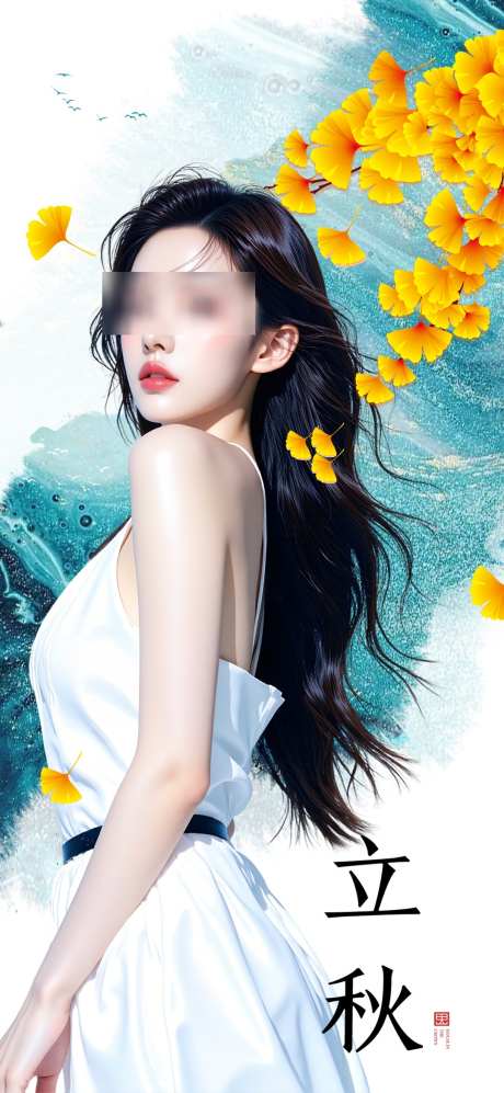医美立秋节气海报_源文件下载_PSD格式_1080X2340像素-模特海报,立秋节气海报,二十四节气海报-作品编号:2025071909295667-志设-zs9.com