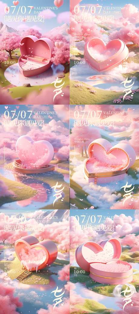 七夕情人节爱心创意海报_源文件下载_PSD格式_800X1803像素-中国传统节日,房地产,七夕-作品编号:2025072002994961-志设-zs9.com