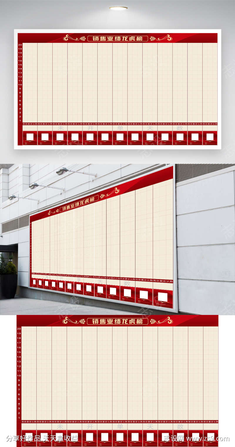 销售业绩龙虎榜展板