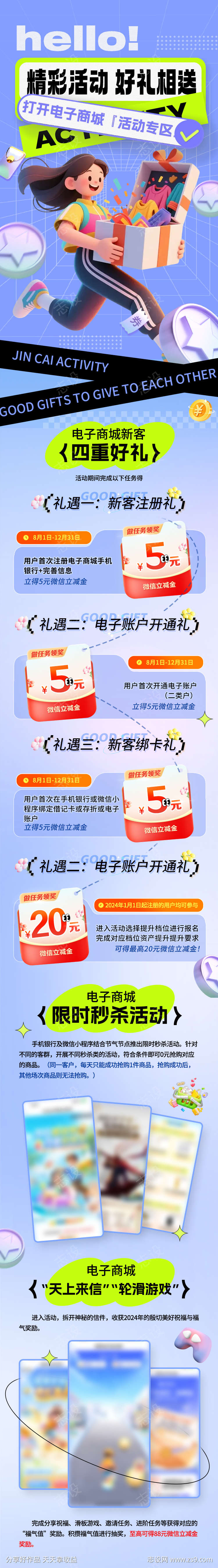 电子商城促销长图