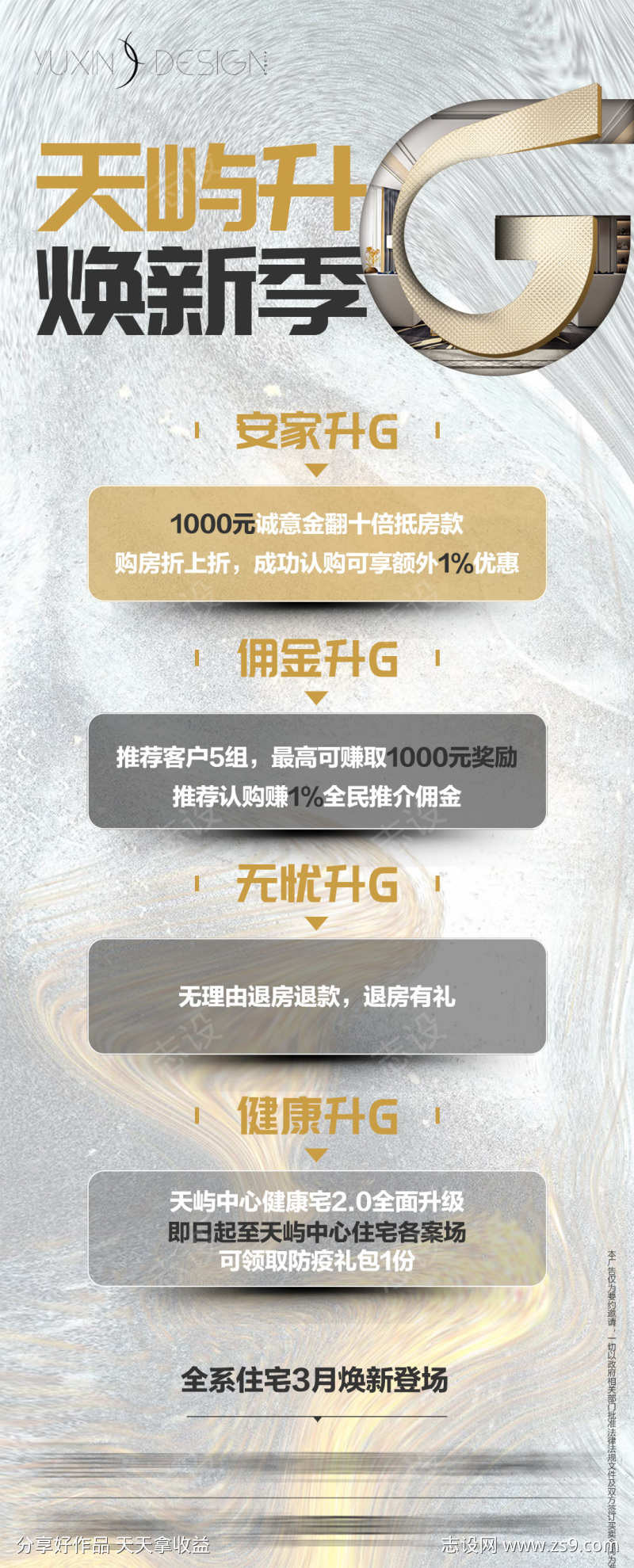 地产焕新季升级价值单图