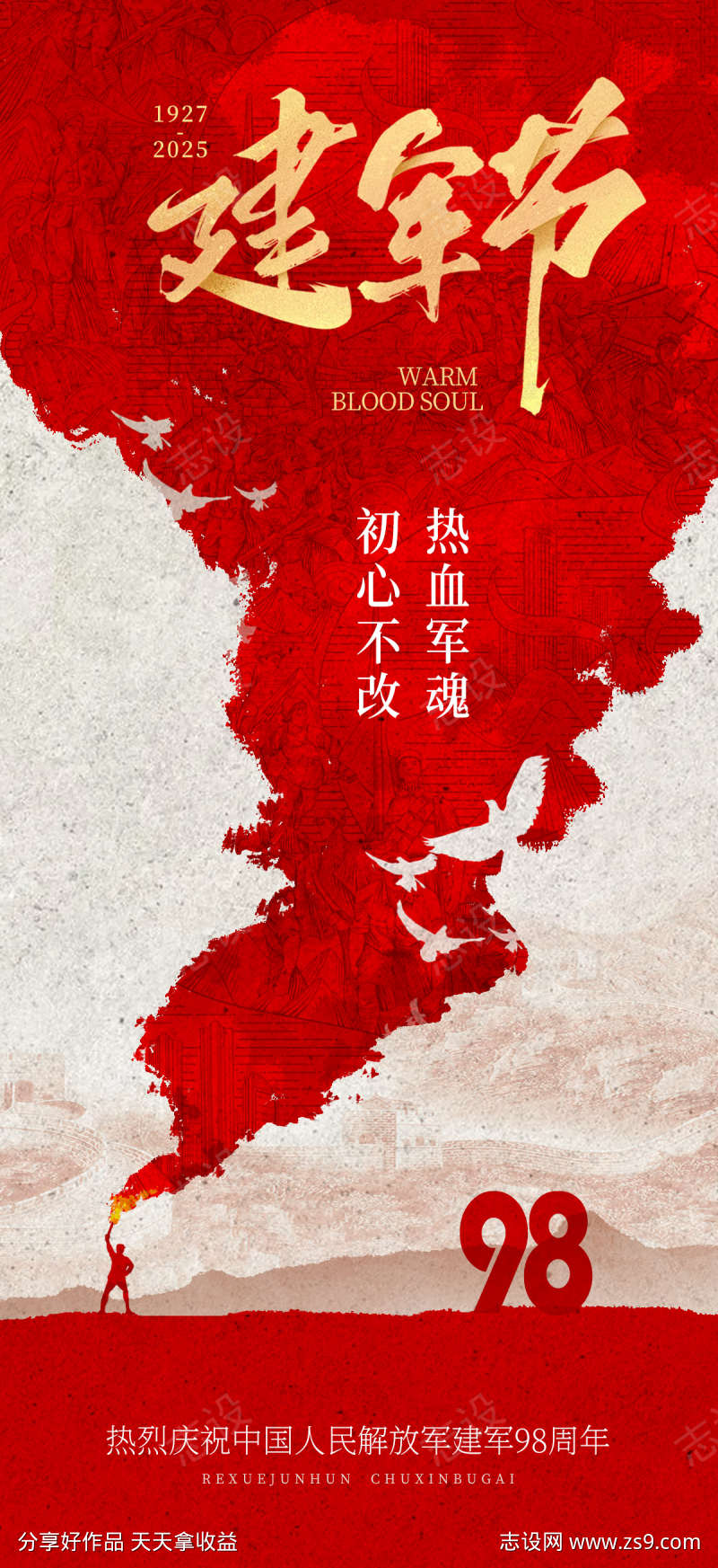 八一建军节海报