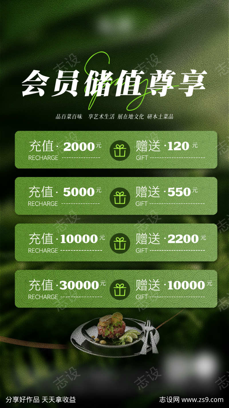 春季会员充值宣传海报