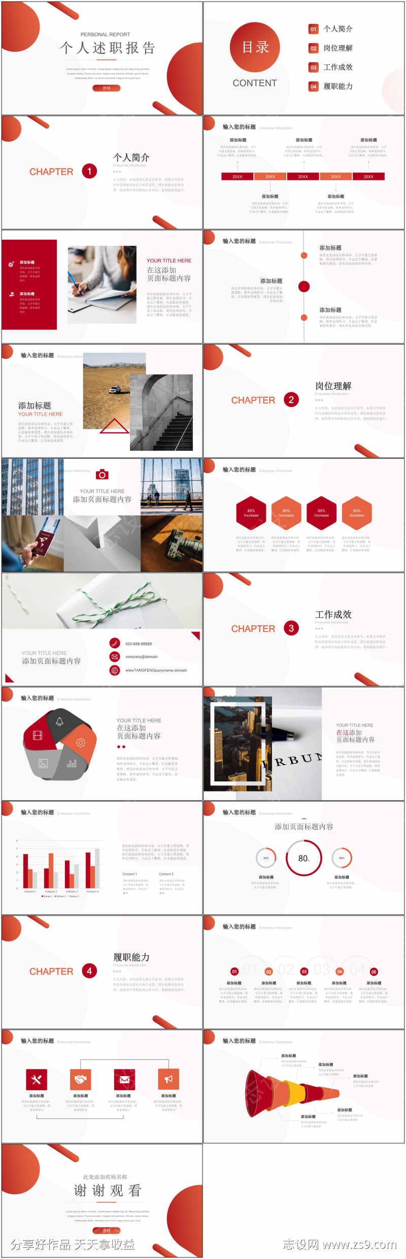 商业工作总结ppt