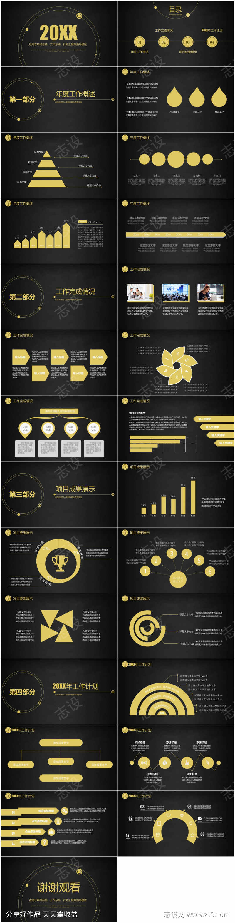 商业工作总结ppt
