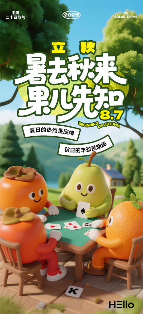 立秋水果打扑克_源文件下载_PSD格式_1080X2365像素-创意,可爱,扑克牌-作品编号:2025072713056005-志˲͓͕͔͐͑͗ٚٛٙ设ˈ̹网