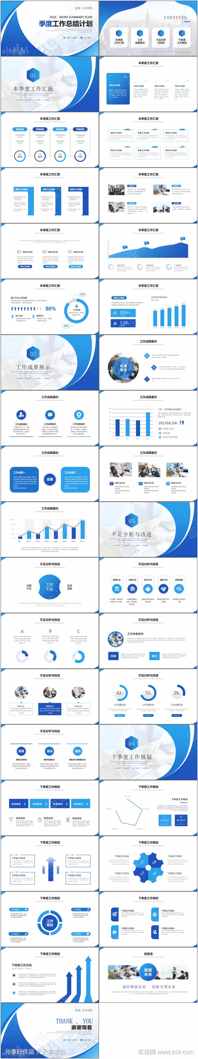 商业工作总结ppt