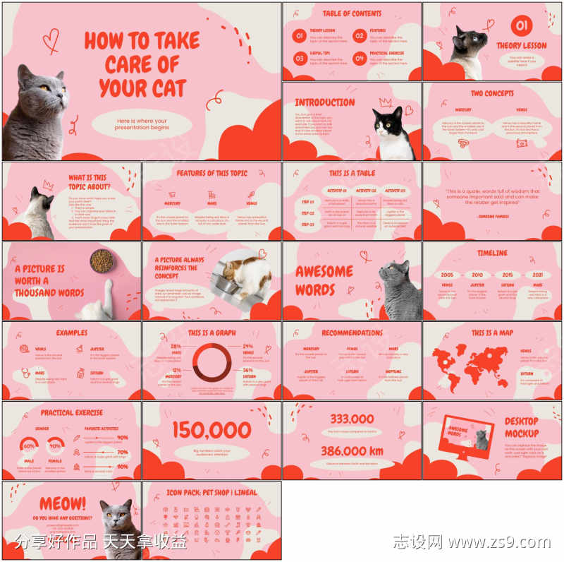 可爱卡通ppt