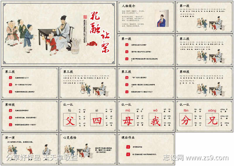 教育课件ppt孔融让梨