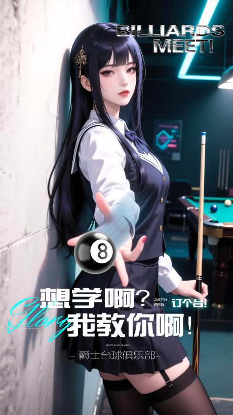 台球室桌球_源文件下载_PSD格式_1080X1920像素-海报,黑8,台球-作品编号:2025072910535735-志设-zs9.com